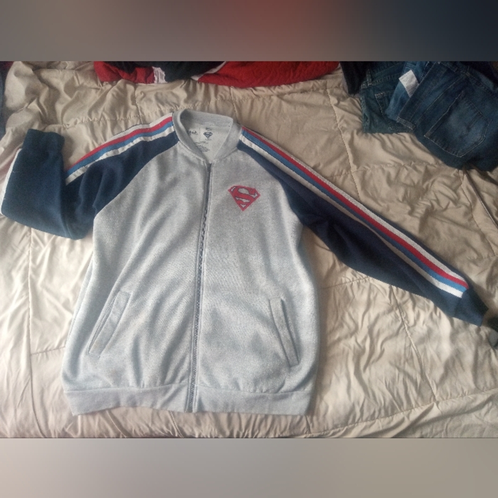 Superman jacket size XXL brand new from six flags California
